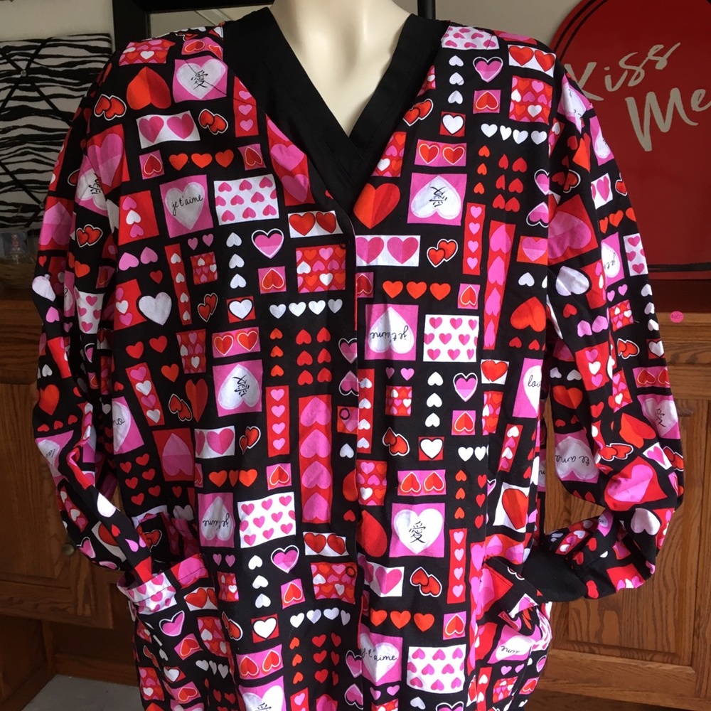 Scrub Jacket ~ Hearts
